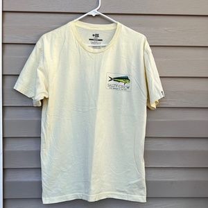 SALTY CREW LIGHT YELLOW MENS T-SHIRT-EUC